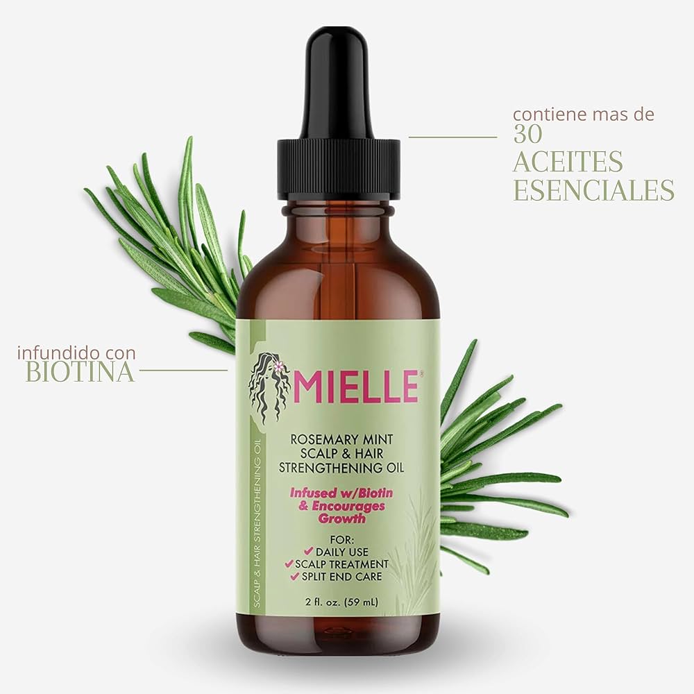 Mielle, Natural Organics - Aceite para fortalecer el cuero cabelludo y el cabello, 59 ml