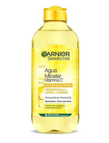 Garnier SkinActive - Agua micelar todo en 1 con vitamina C, 400 ml